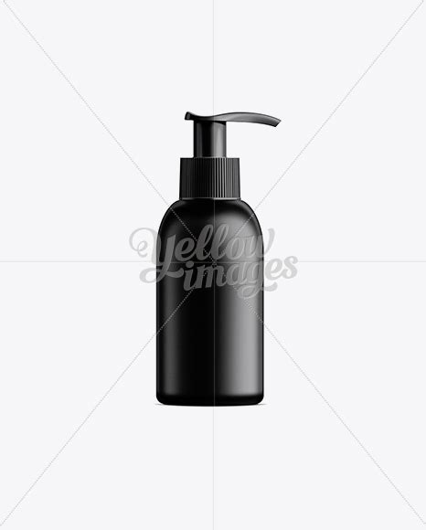 Download Black Plastic Cosmetic Bottle with Batcher - 100 ml